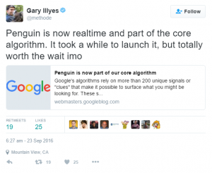Gary Ilyes from Google announces Penguin 4.0