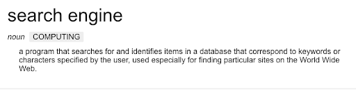 search engine definition